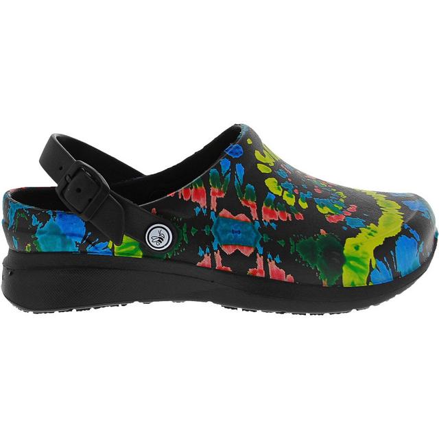 Joybees Work Clog Graphics Sport Slides in Multi color