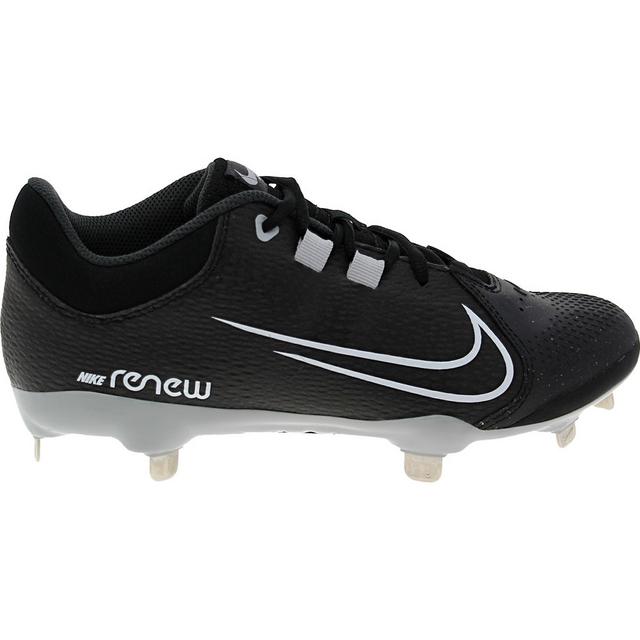 Nike HYPERDIAMOND 4 PRO Cleats in BLK/WHT/BLK color