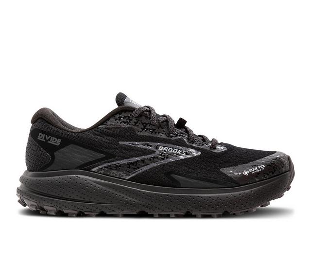 Women's Brooks DIVIDE 5 GTX WMS Running Shoes in BLACK PEARL color