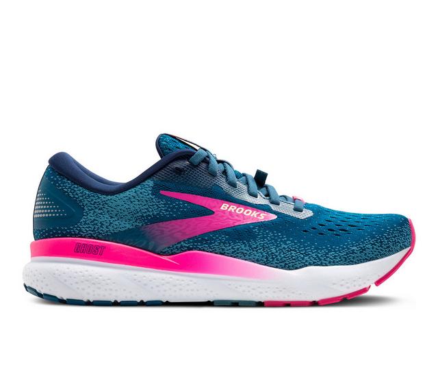 Women's Brooks GHOST 16 GTX WMNS Running Shoes in PEACOAT color