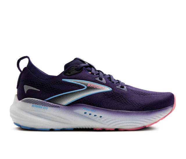 Women's Brooks Glycerin GTS 22 Running Shoes in PEACOAT BLUE color