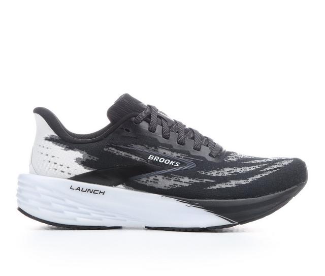 Women's Brooks Launch 11 Running Shoes in Black/White color