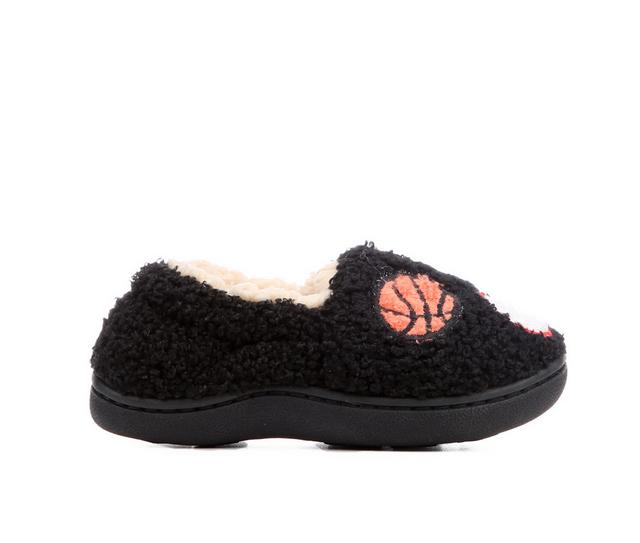 Boys' Strauss and Ramm Toddler Little Cozi Slippers in Black/Multi color