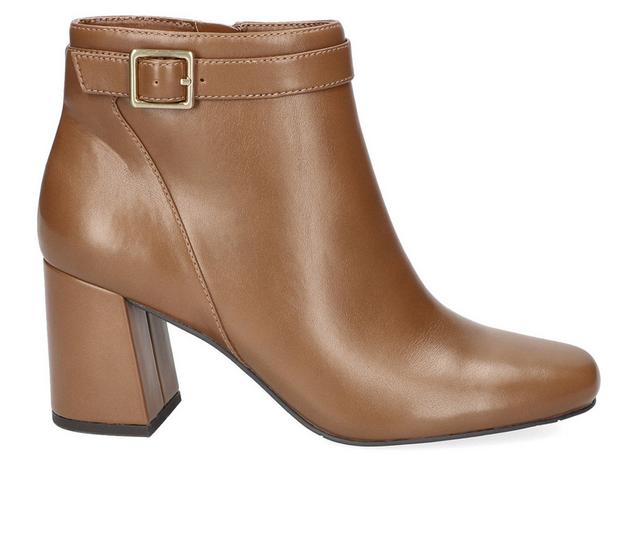 Women's Easy Street Winnipeg Booties in Cognac color