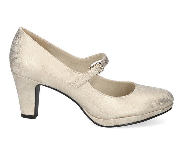 Women's Easy Street Zest Mary Jane Pumps in Soft Gold color