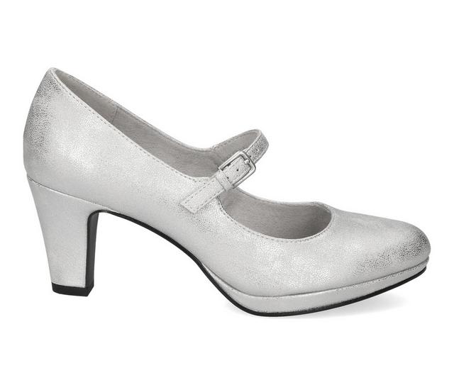 Women's Easy Street Zest Mary Jane Pumps in Silver color