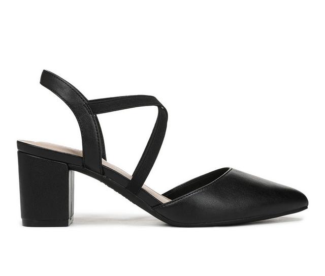 Women's LifeStride April Pumps in Black Leather color