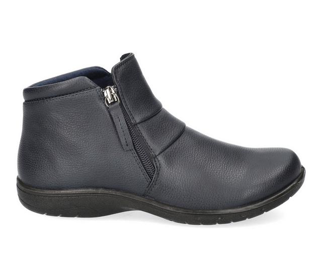 Women's Easy Street Zozo Booties in Navy color