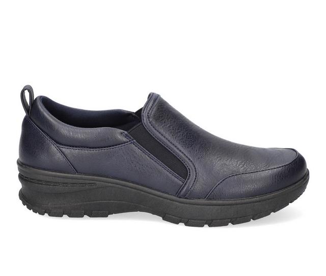 Women's Easy Works by Easy Street Garland Slip Resistant Shoes in Navy color