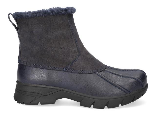 Women's Easy Works by Easy Street Yuka Waterproof Slip Resistant Boot in Navy color