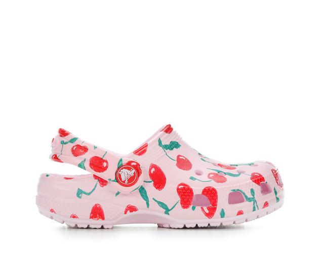 Kids' Crocs Infant & Toddler Classic Fresh Fruit Clogs in Pink Milk color