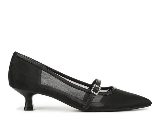 Women's LifeStride Madelyn Mary Jane Pumps in Black Fabric color