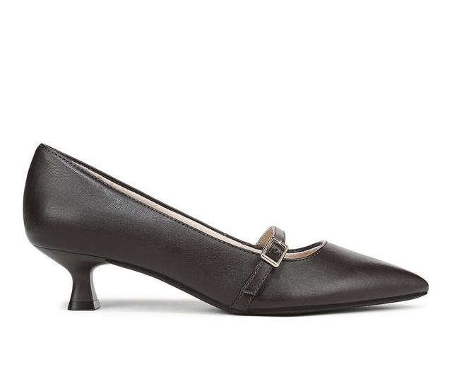 Women's LifeStride Madelyn Mary Jane Pumps in Dark Chocolate color