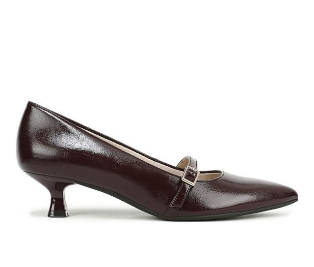 Women's LifeStride Madelyn Mary Jane Pumps in Chocolate Plum color