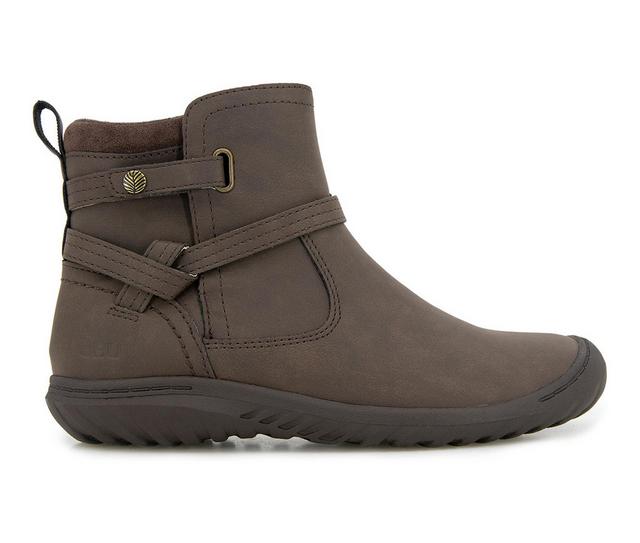 Women's JBU Dolce Water Resistant Booties in Dark Brown color