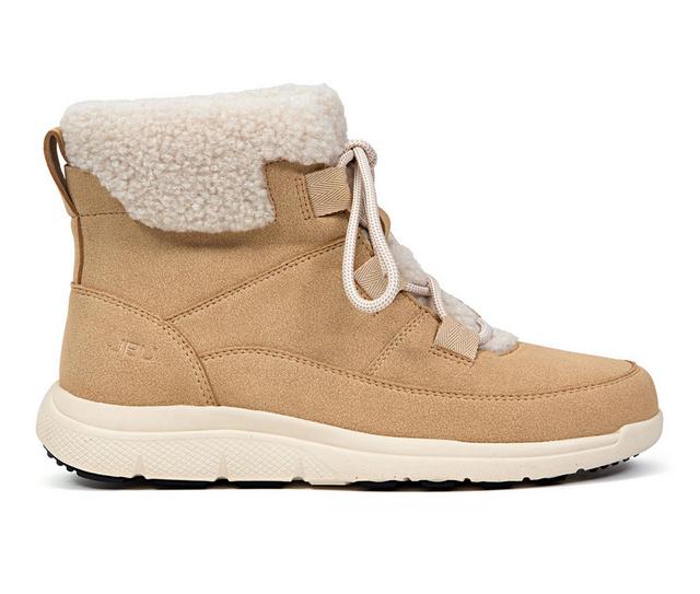 Women's JBU Freeze Winter Booties in Tan color