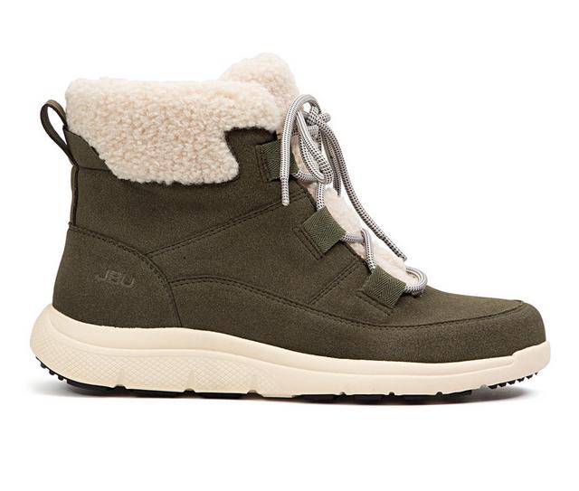 Women's JBU Freeze Winter Booties in Olive color
