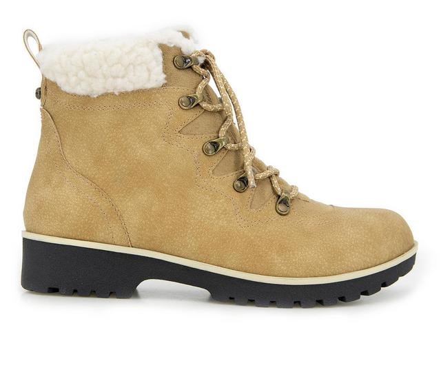 Women's JBU Poland Waterproof Booties in Tan color