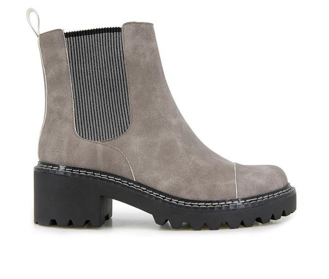 Women's JBU Reed Water Resistant Chelsea Booties in DK GREY color