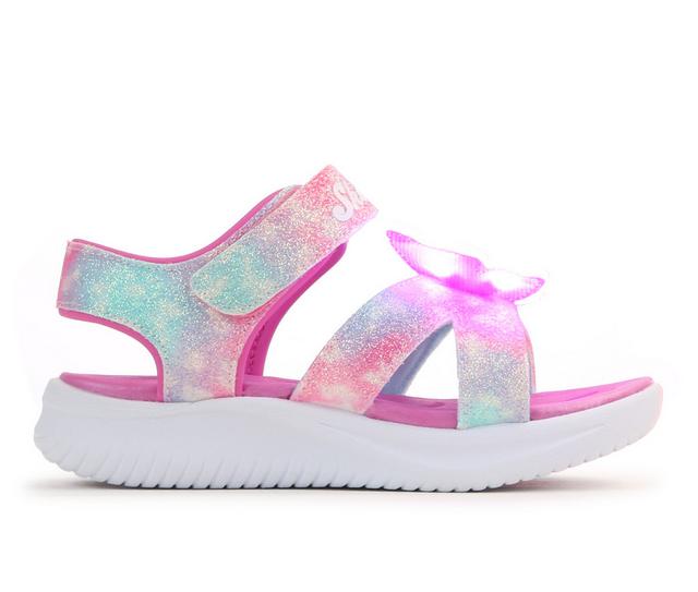 Girls' Skechers Infant Jumpsters Sandal Butterfly 5-10 Sandals in Pink Sparkle color
