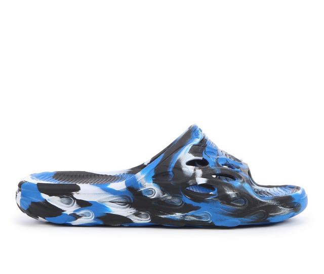 Kids' Cali Gear Little Kid & Big Kid Thermo Slide Sandals in Blue/Black color