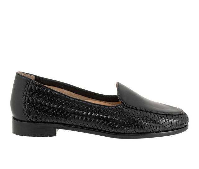 Women's Trotters Lyric Loafers in Black color