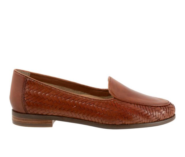 Women's Trotters Lyric Loafers in Brown color