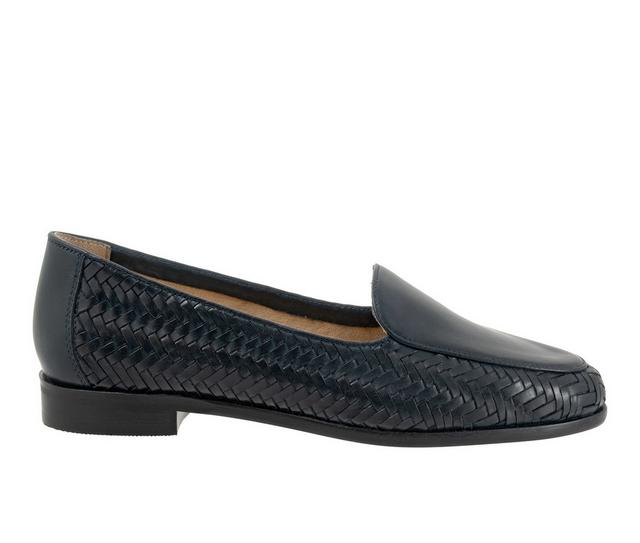 Women's Trotters Lyric Loafers in Navy color