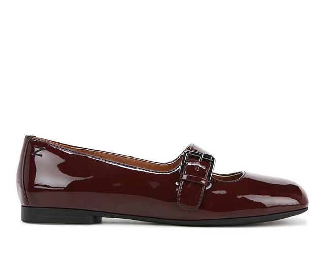 Women's Zodiac Indira Mary Jane Flats in Mahogany Patent color