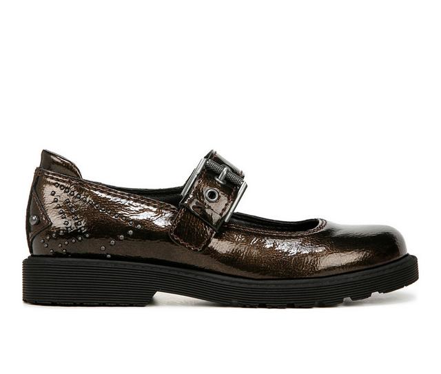 Women's Zodiac Raya-Studs Mary Jane Flats in Bronze Patent color