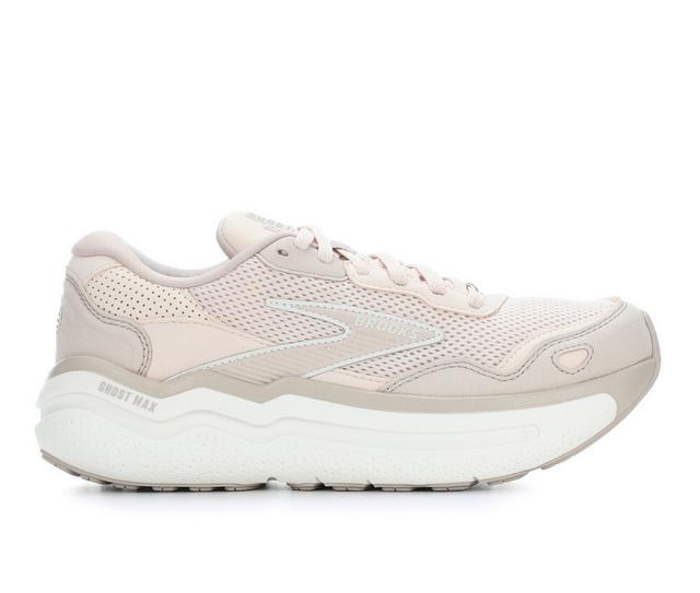 Women's Brooks Ghost Max SE Running Shoes in Almond/Coconut color