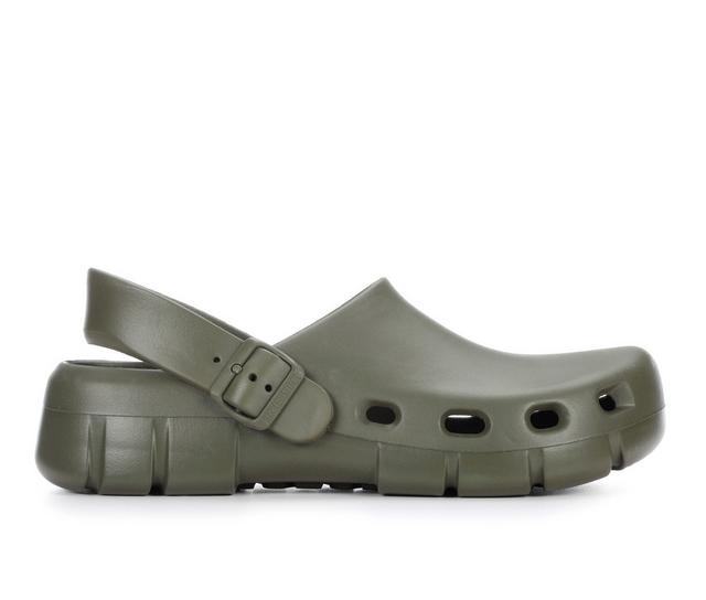Adults' Birkenstock Birki Flow Eva Clogs in Khaki color