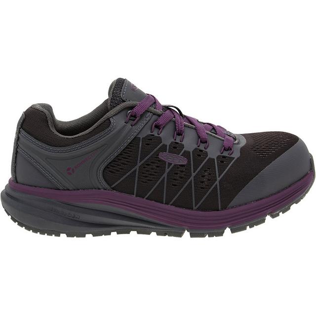 KEEN Utility KU Vista Energy Work Shoes in Black Purple color
