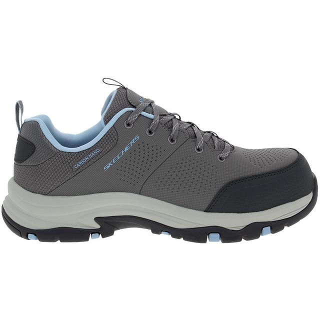 Women's Skechers Work 108166 Astallet Comp Toe Work Shoes in Grey color