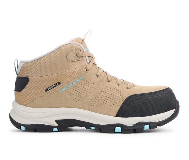 Men's Skechers Work SZ Trego-Pending Mid Work Boots in Natural color