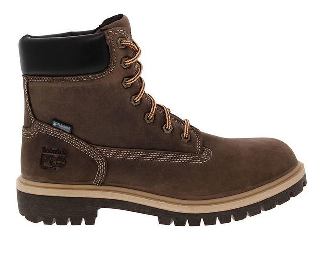 Timberland Pro Direct Attach Steel Toe Work Shoes in BROWN color