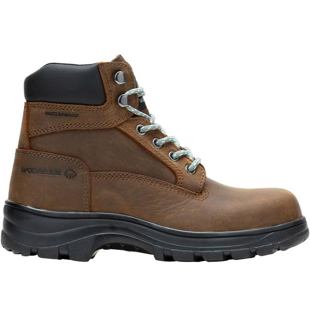 Wolverine Carlsbad Women's ST H Work Shoes in Brown color