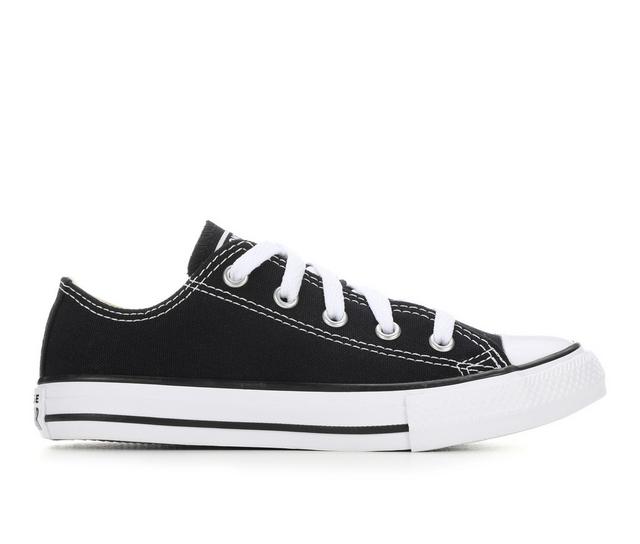 Kids' Converse Little Kid Chuck Taylor All Star Ox Sneakers in Black color