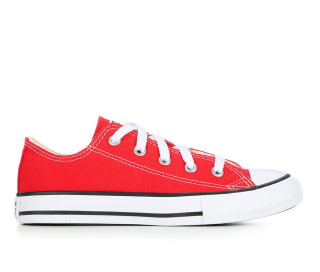 Kids' Converse Little Kid Chuck Taylor All Star Ox Sneakers in Red color