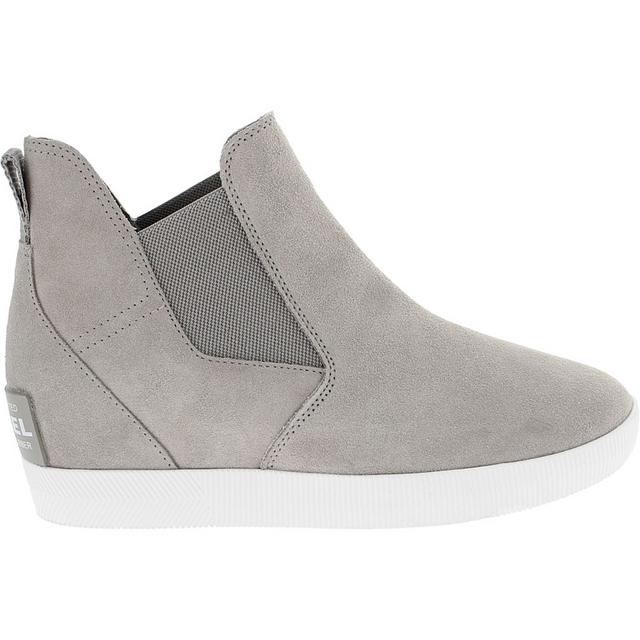 Sorel Ona Slip-On Wedge Booties in Grey color