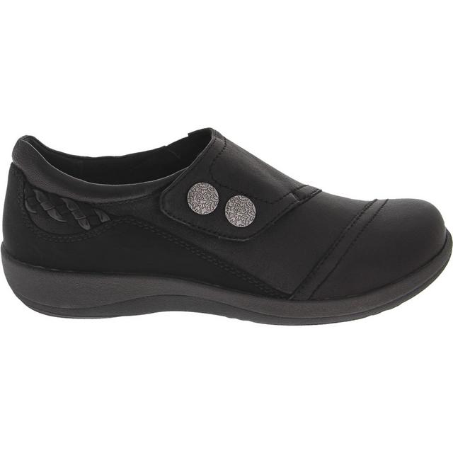 Aetrex Karina Black Flats in Black color