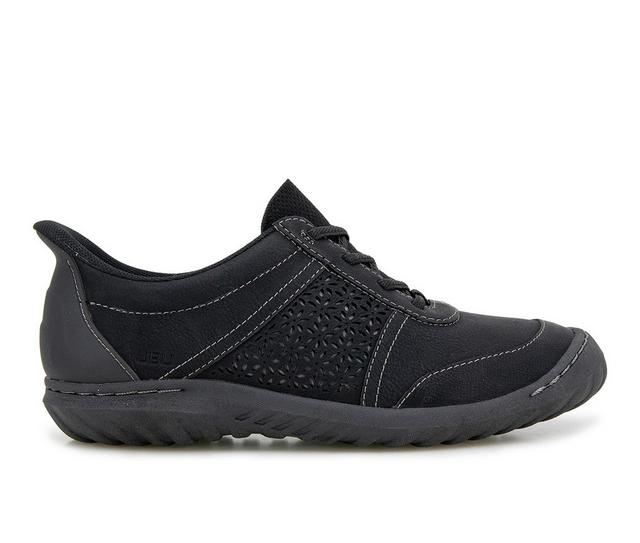 Women's JBU Veronica Touchless Slip On Shoes in BLACK/CHARCOAL color