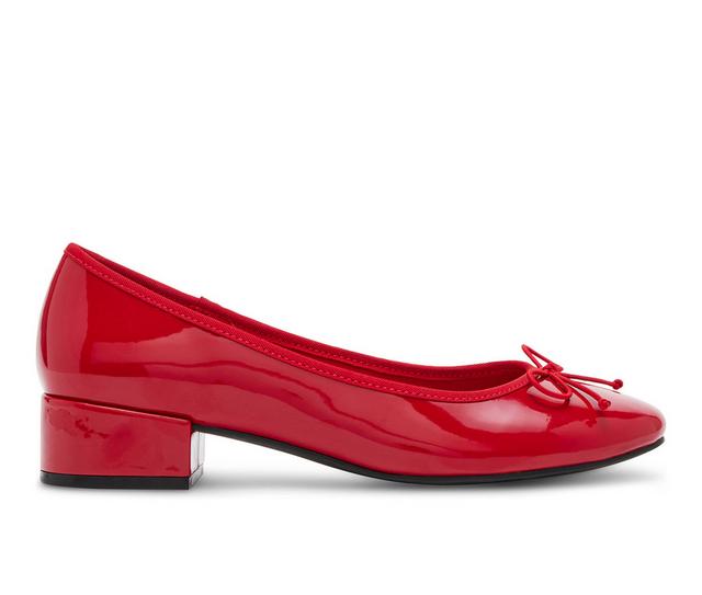 Women's Madden Girl Twirley Pumps in Red patent color