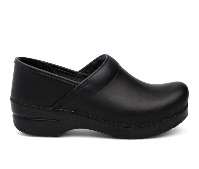Women's Dansko Professional Cabrio Clogs in Black color