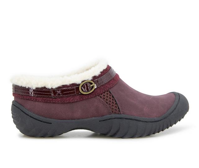Women's JBU Ginger Clogs in Burgundy color
