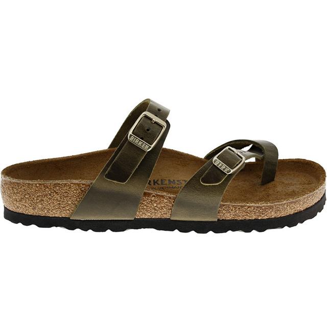 Birkenstock Mayari Oiled 1023209 Footbed Sandals in Olive color