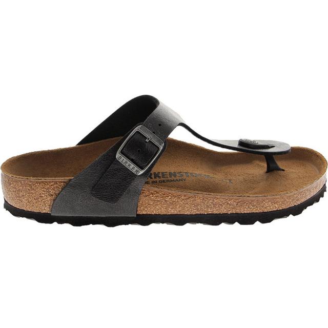 Birkenstock Gizeh Licorice Footbed Sandals in Black color