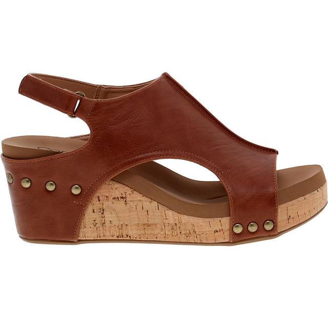 Corky's Carley Wmns Wedges in Brown color