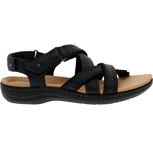 Women's Clarks Laurieann Rena Blk Sandals in Black color