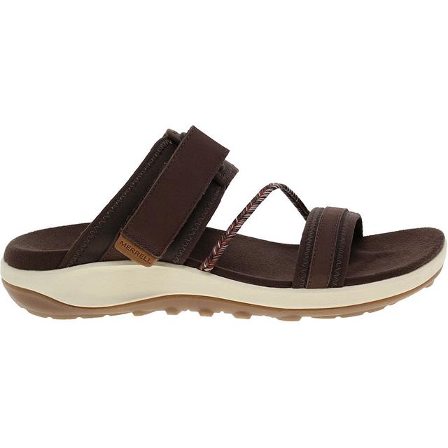 Merrell Terran 4 Slide Sandals in Brown color